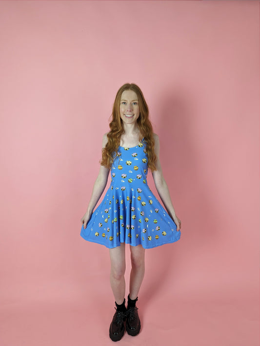 Space bees and honey goo skater dress