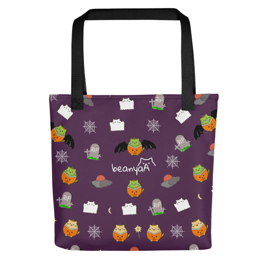 Franken-beany-halloweeny tote bag